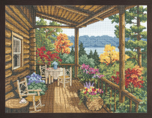 Набор для вышивания "Крытая веранда дома". Арт 032-0100