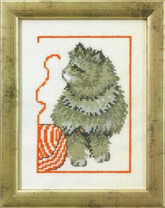 Набор для вышивания "Котенок с клубком". Арт 92-0144                 