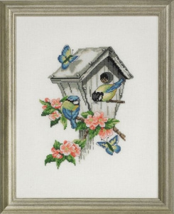 Набор для вышивания "Синицы и скворечник". Арт 70-5120