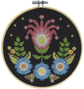 Набор для вышивания "Цветочные мотивы". Арт 7075