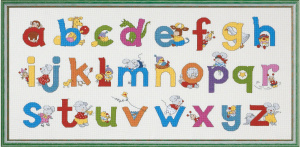 Набор для вышивания "Счастливые друзья - Алфавит". Арт 90-0397                 