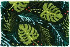 Набор для вышивания коврика "Листья". Арт PN-0170834