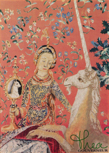 Набор для вышивания "Дама и Единорог" канва Jobelan 27 ct. Арт 2021                   