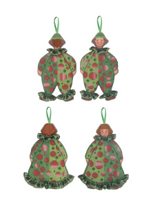 Набор для вышивания:"Mister Clown in green tartan" (Мистер Клоун в зеленом и тартановом). Арт 2648