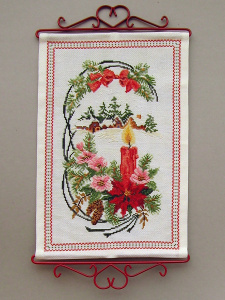 Набор для вышивания: "Рождественская свеча", 25 х 39 см. Арт 50225