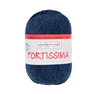 Пряжа Fortissima Socka 4-fach Uni, 75% шерсть, 25% полиамид, 420 м, 100 г. Арт 90038-2039