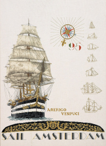 Набор для вышивания "Парус'95", канва Jobelan 27 ct. Арт 2080                    