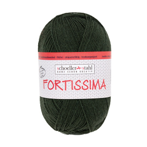 Пряжа Fortissima Socka 4-fach Uni, 75% шерсть, 25% полиамид, 420 м, 100 г. Арт 90038-2091