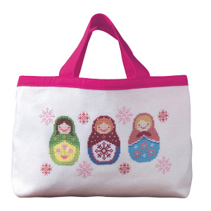 Набор для вышивания сумки "Матрёшки". Арт 2860207