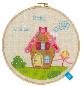 Набор для вышивания с пяльцами "Пряничный домик". Арт PN-0150391