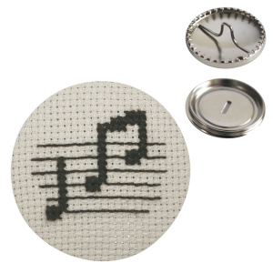 Набор для вышивания пуговицы "Ноты" . Арт 02-2192                 