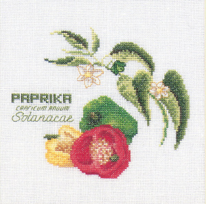 Набор для вышивания "Перчики", канва лён 36 ct. Арт 3041