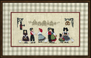 Набор для вышивания "Alsacians" (Эльзасцы), 10,5 х 24 см. Арт 3618