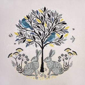 Набор для вышивания "Пара зайцев". Арт 03.017.07