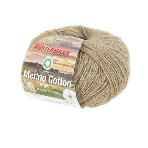 Пряжа Merino Cotton organic, 55% шерсть, 45% хлопок, 50 г, 230 м. Арт 98311-0011