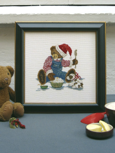 Набор для вышивания: "Рождественский Тедди", 27 х 27 см. Арт 30210