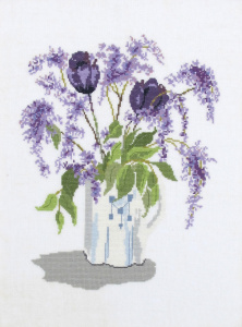 Набор для вышивания: "Тюльпаны в вазе". Арт 30-6908