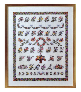 Набор для вышивания: "ABC with flowers". Арт 11518