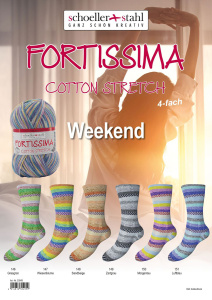 Пряжа Fortissima Cotton Stretch 4-Fach Weekend, 41% шерсть, 39% хлопок, 460 м, 100 г. Арт 93049-99