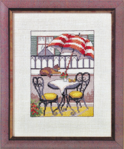 Набор для вышивания: "Кафе стол". Арт 02054
