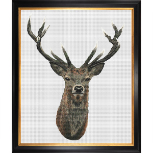 Набор для вышивания "Олень", канва лён 32 ct. Арт DSB050