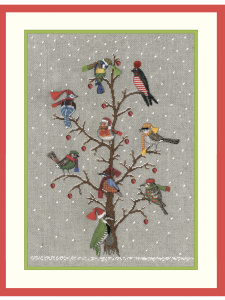 Набор для вышивания "The Tree of birds" (Рождественское дерево птиц). Арт 2679