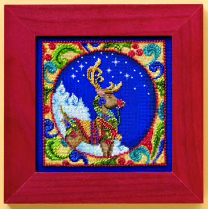 Набор для вышивания бисером "Северный олень" . Арт JS304101