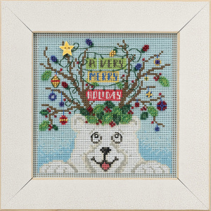 Набор для вышивания бисером "Новогодний Мишка" . Арт MH142132
