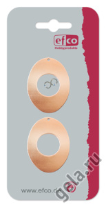 Подвеска "Овал",  1 отверстие, в комплекте 2 колечка. Арт 9005006                 