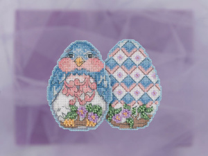 Набор для вышивания "Синий цыпленок" Jim Shore. Арт JS181816