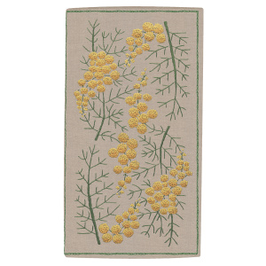 Набор для вышивания футляра для очков "Étui À Lunettes Mimosas Kit Imprimé" (Мимоза), 9 х 16,5 см. Арт 3012