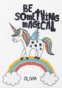 Набор для вышивания:"Волшебный единорог". Арт DMS-70-65218