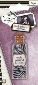 Набор мини-пуговиц в стеклянной банке Gorjuss. Арт GOR354301