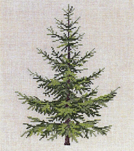 Набор для вышивания: "Голубая ель". Арт 30-6024