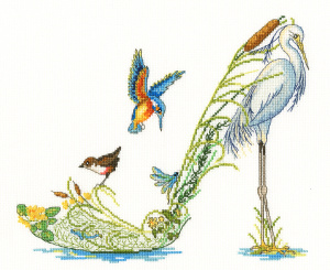 Набор для вышивания "Along The Riverbank". Арт XSK2