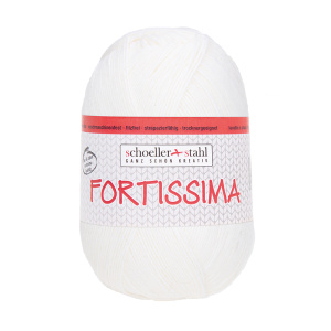 Пряжа Fortissima Socka 4-fach Uni, 75% шерсть, 25% полиамид, 420 м, 100 г. Арт 90038-2024