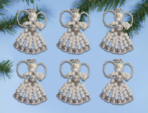 Набор для создания елочных игрушек "Ангелы". Арт 6228