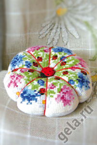 Набор для вышивания игрушки "Цветочная тыковка". Арт 21.002.08               