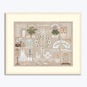 Набор для вышивания "All White" (Все белое), 47 х 36 см. Арт 2682