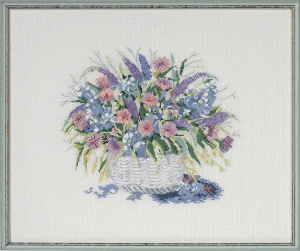 Набор для вышивания "Корзина с цветами". Арт 70-9586