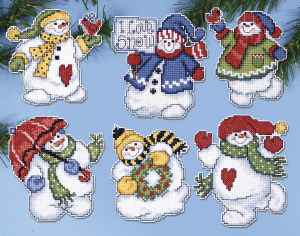 Набор для вышивания елочных украшений "Я люблю снег". Арт 1661