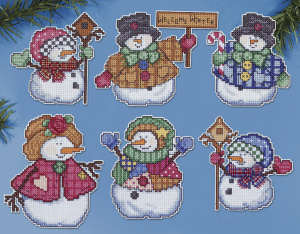 Набор для вышивания елочных украшений "Добро пожаловать Зима". Арт 1664