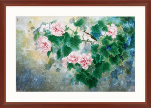 Набор для вышивания "Птица и гибискус". Арт 2031206