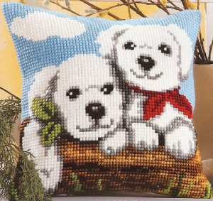 Набор для вышивания подушки "Два дружка" . Арт 1200/999