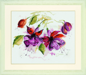 Набор для вышивания "Fuchsia In Watercolour"  . Арт PN-0008026