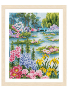 Набор для вышивания "By the water lily pond"  . Арт PN-0200908