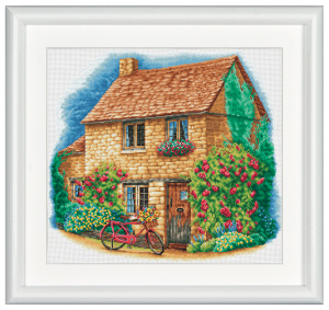 Набор для вышивания "Коттедж", канва лён 28 ct. Арт DSB010L