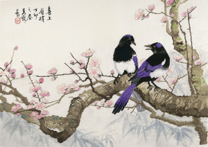 Набор для вышивания "Сороки на сливовом дереве". Арт 2030801