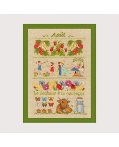 Набор для вышивания:"AOUT" (Август). Арт 1145