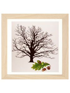 Набор для вышивания "Дуб", канва лён  32 ct. Арт 831